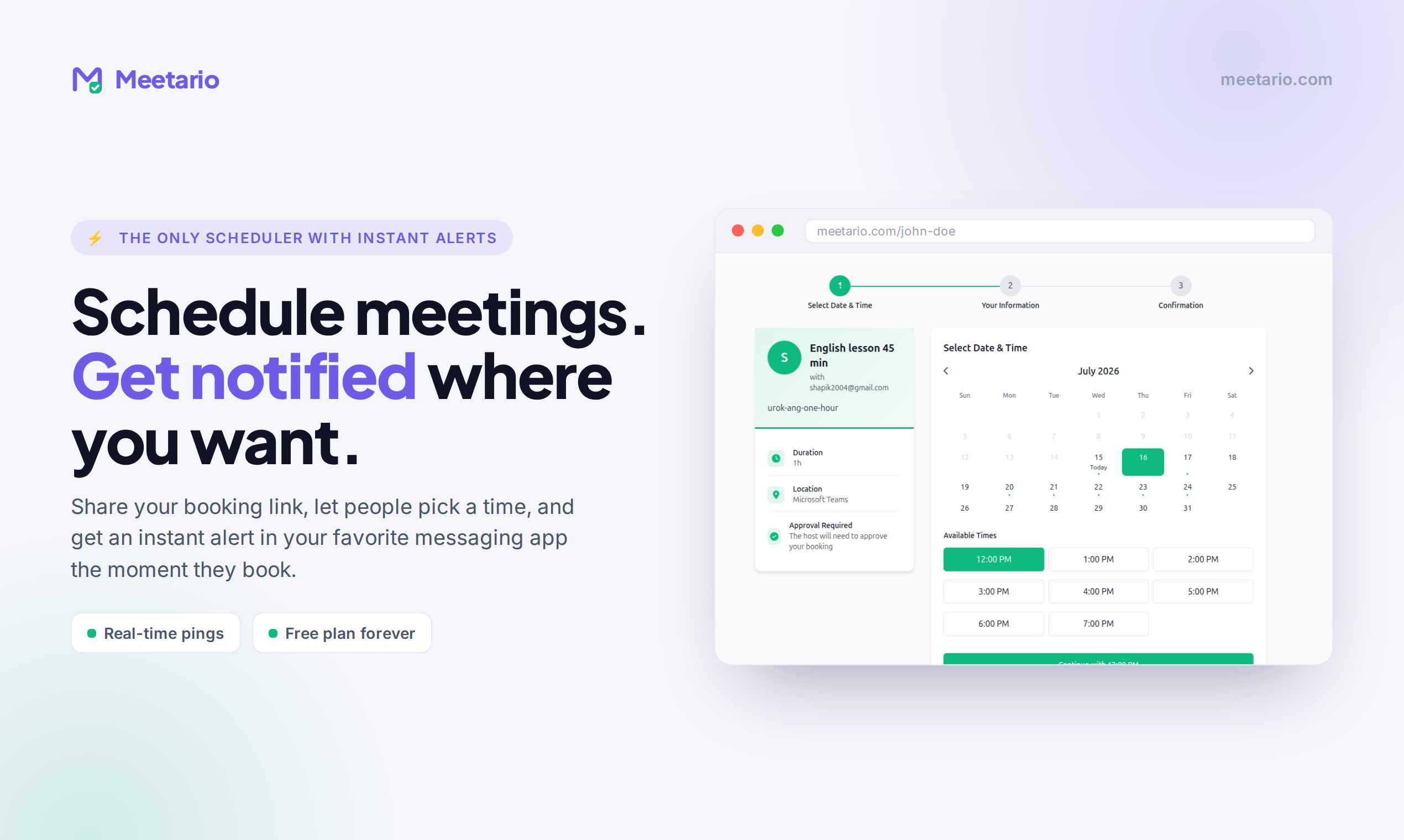 Meetario — official preview image